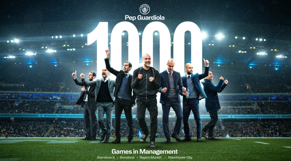You are currently viewing Pep Guardiola — The Mastermind Nearing 1,000 Games of Greatness
